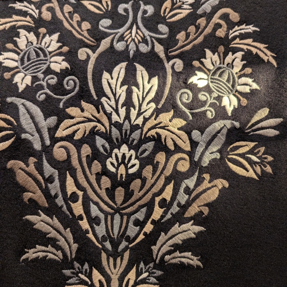 Soft Surroundings Embroidered Coatigan,XL